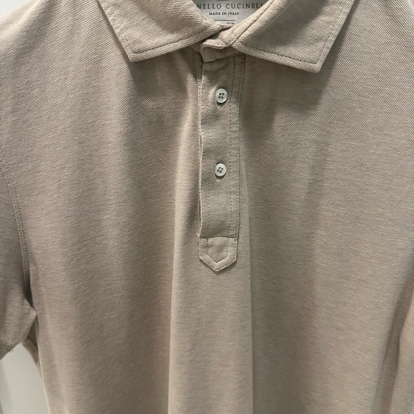 BRUNELLO CUCINELLI Layered Cotton-Jersey Slim Fit Polo Shirt fits like a 50 - Picture 7 of 11